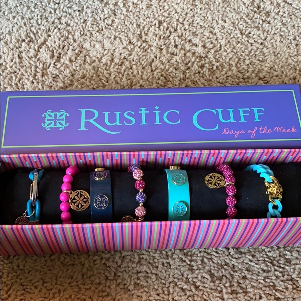 Rustic Cuff Days of the week bracelets